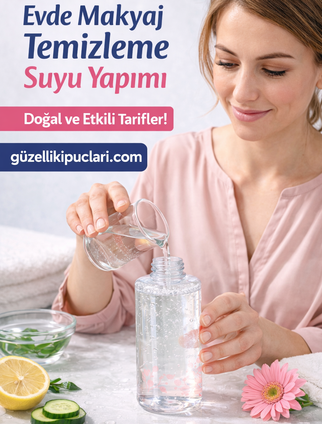 Evde Makyaj Temizleme Suyu Yapımı